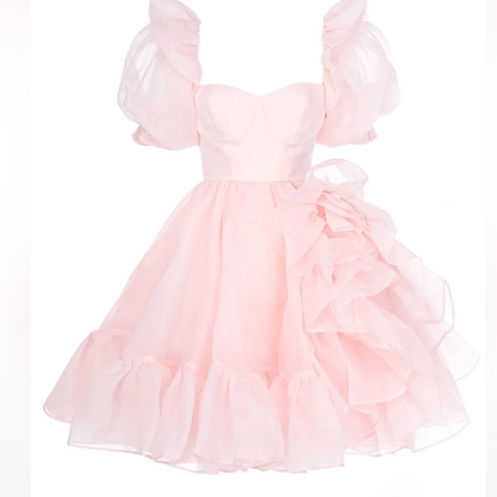 Selkie Bebe bloom pink medium dress NWT